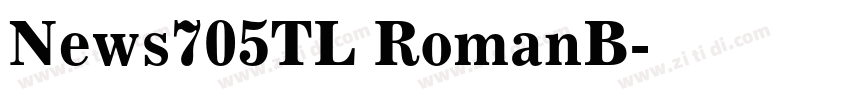 News705TL RomanB字体转换